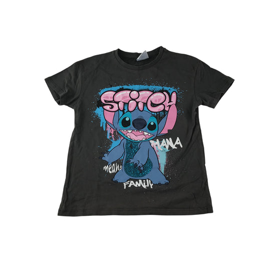 Disney t-shirt 9-10 years grey Lilo & Stitch graphic design print