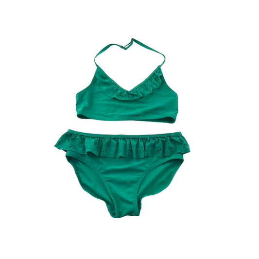 Next Bikini Age 13 Mint Green Lace Style Peplum 2-Piece Set