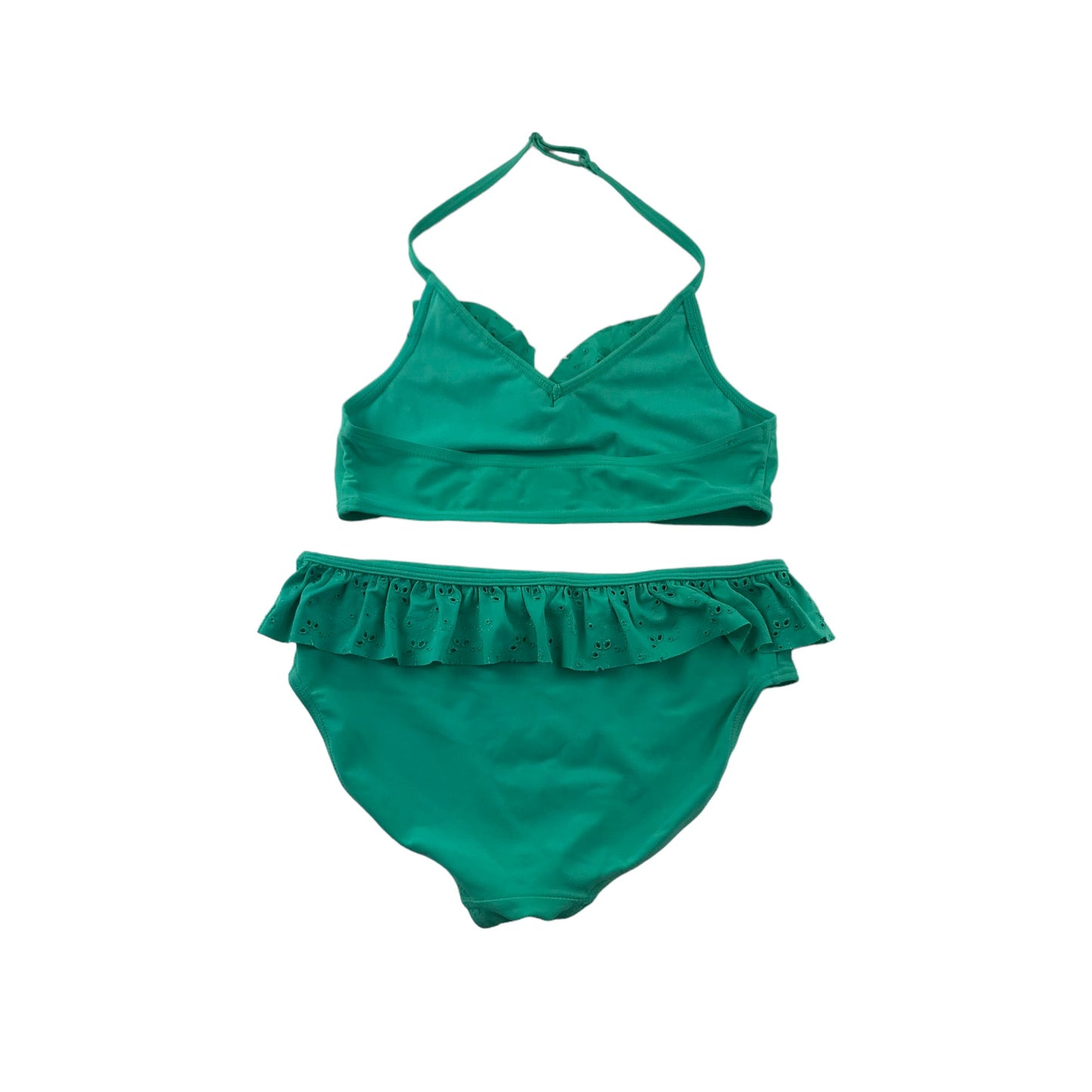 Next Bikini Age 13 Mint Green Lace Style Peplum 2-Piece Set