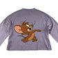Zara t-shirt 13-14 years lilac Tom and Jerry cropped long sleeve cotton