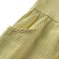 Yellow gingham with zipper school summer dress