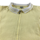 Yellow gingham with zipper school summer dress