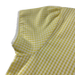 Yellow gingham with belt summer school dress