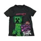 F&F t-shirt 6-7 years dark grey Minecraft short sleeve cotton
