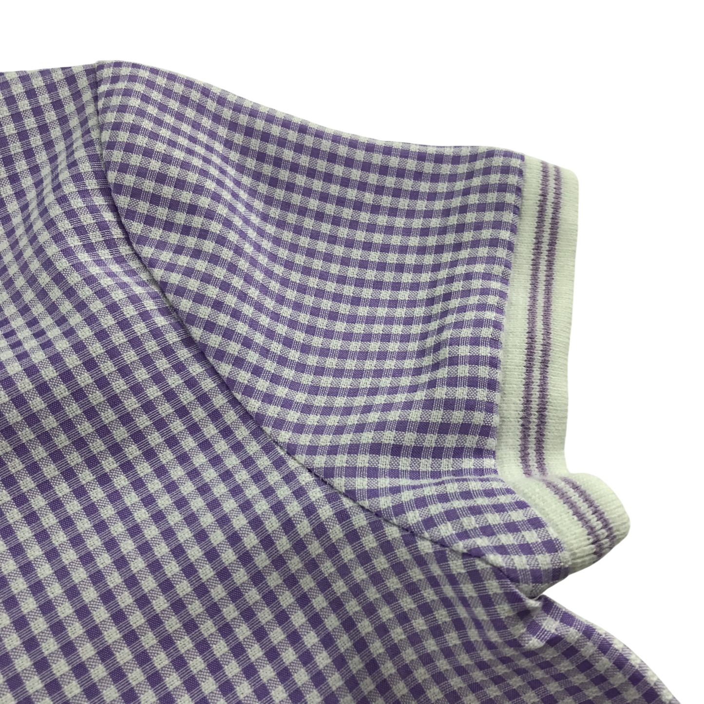 Lilac gingham with zipper school summer dress