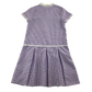Lilac gingham with zipper school summer dress