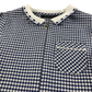 Navy gingham with zipper girls school summer dress