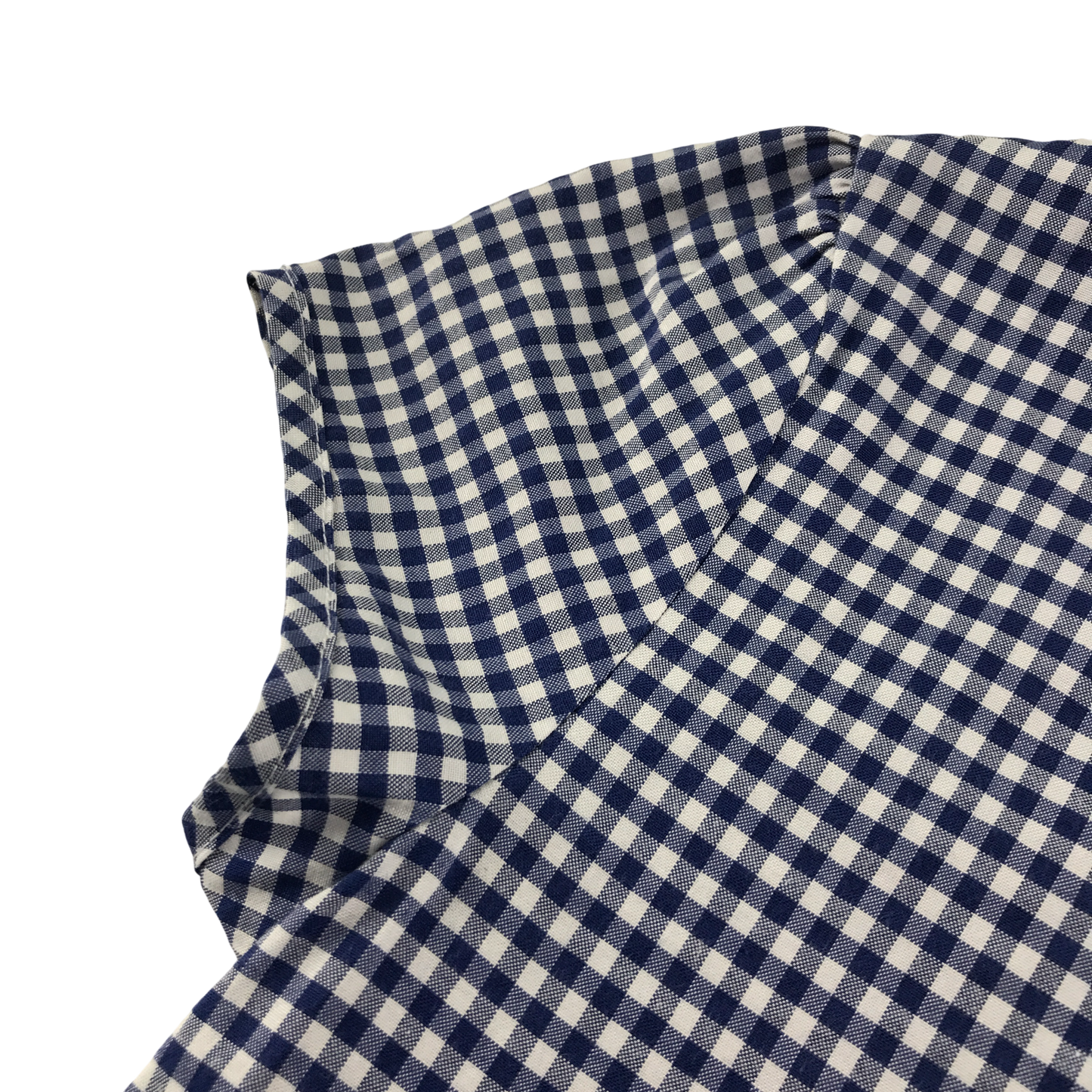 Navy gingham with zipper girls school summer dress