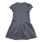 Navy gingham with zipper girls school summer dress