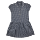 Navy gingham drop waist school summer dress