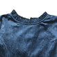 M&S dress 7-8 years navy blue velvet style