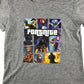 Fortnite t-shirt 7-8 years grey short sleeve printed cotton