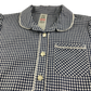Navy gingham with buttons school summer dress