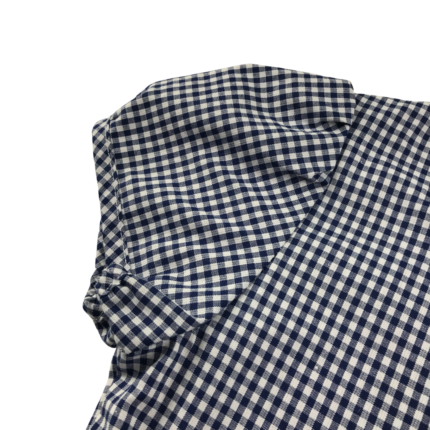 Navy gingham with buttons school summer dress