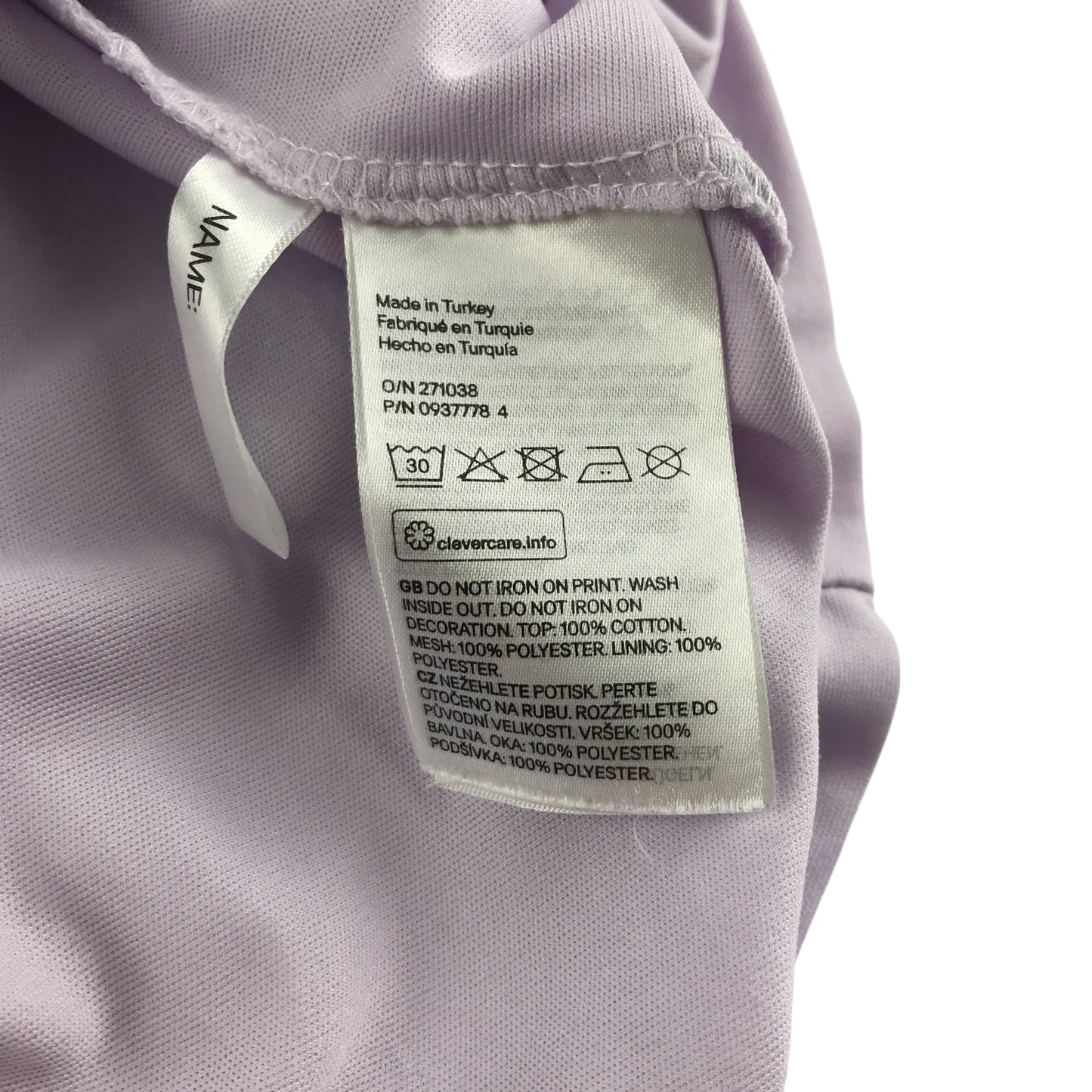 H&M dress 9-10 years white and lilac pastel Disney Frozen Elsa mesh