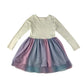 H&M dress 9-10 years white and lilac pastel Disney Frozen Elsa mesh