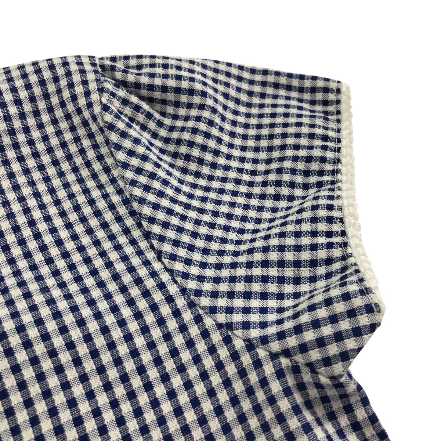 Navy gingham with belt school summer dress