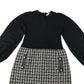 Lipsy dress 9-10 years black and white knitted long sleeve