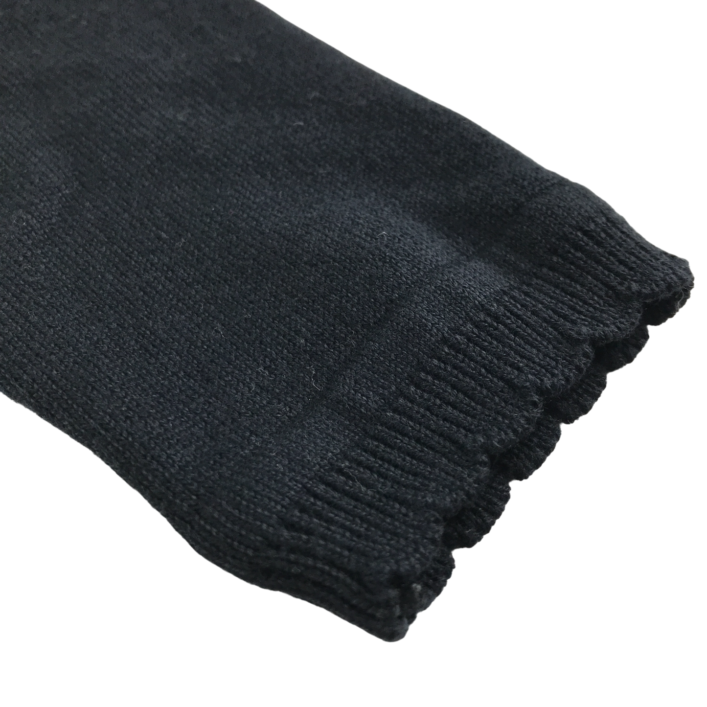 Navy blue scallop neck school cardigan