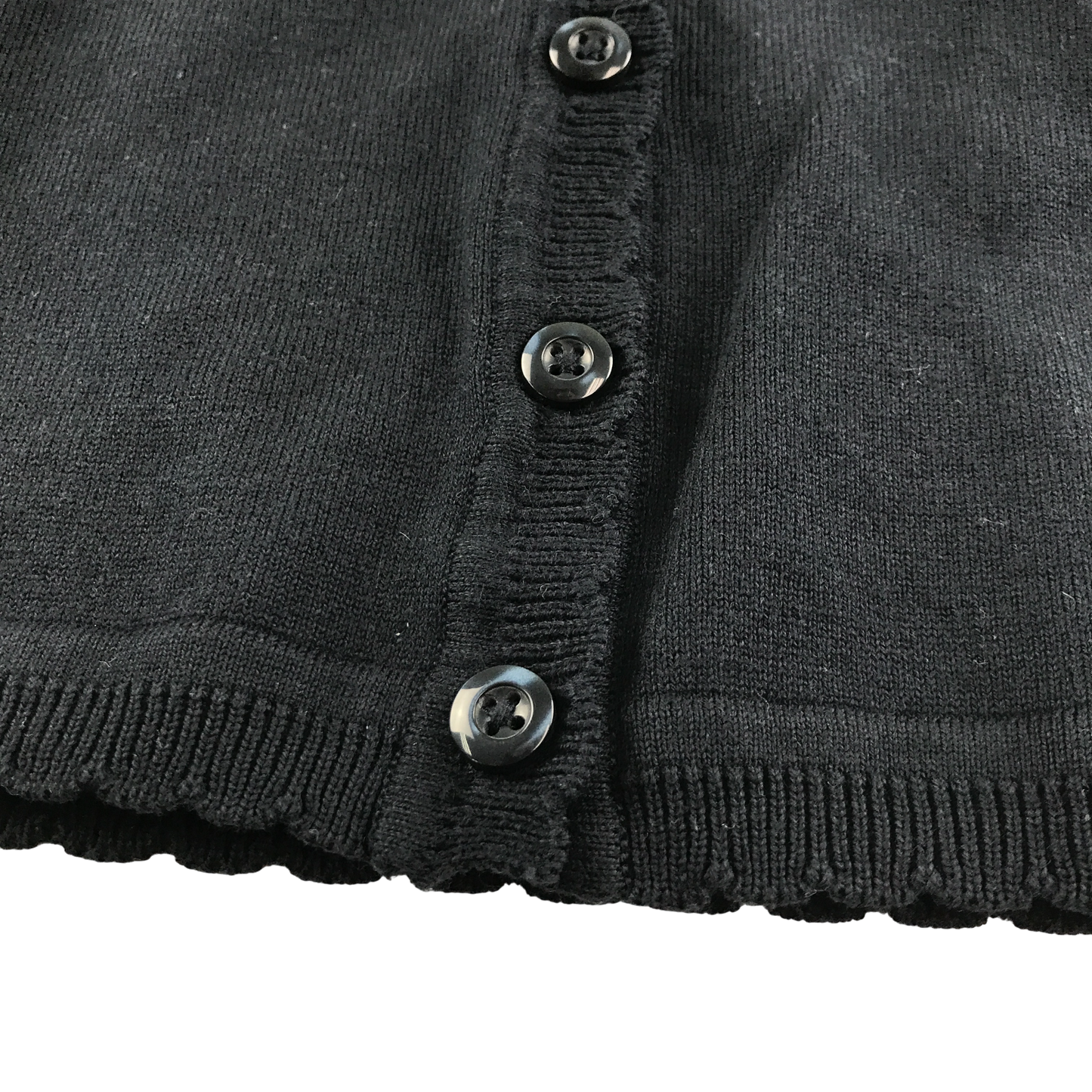 Navy blue scallop neck school cardigan