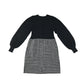 Lipsy dress 9-10 years black and white knitted long sleeve