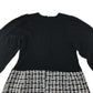 Lipsy dress 9-10 years black and white knitted long sleeve
