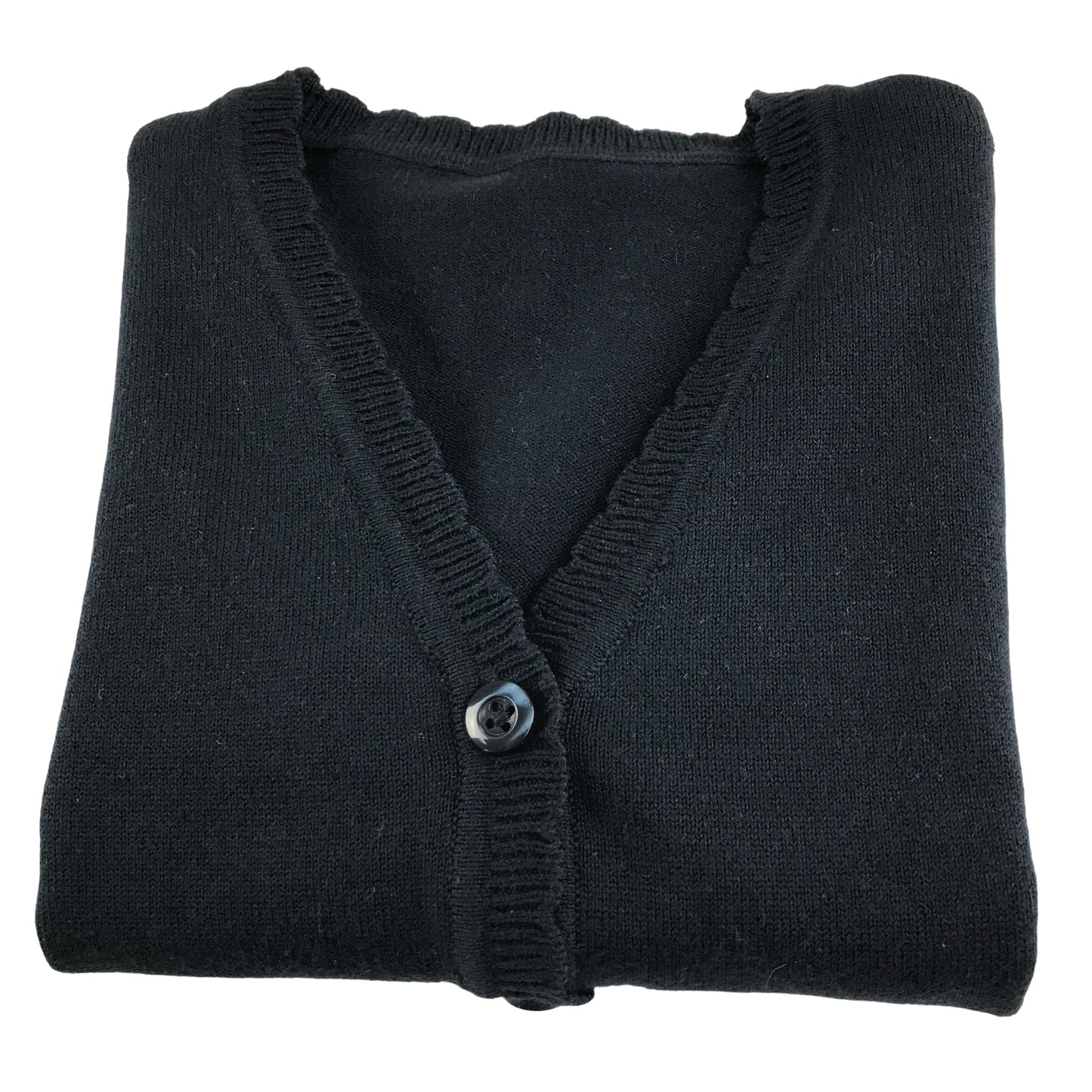 Navy blue scallop neck school cardigan