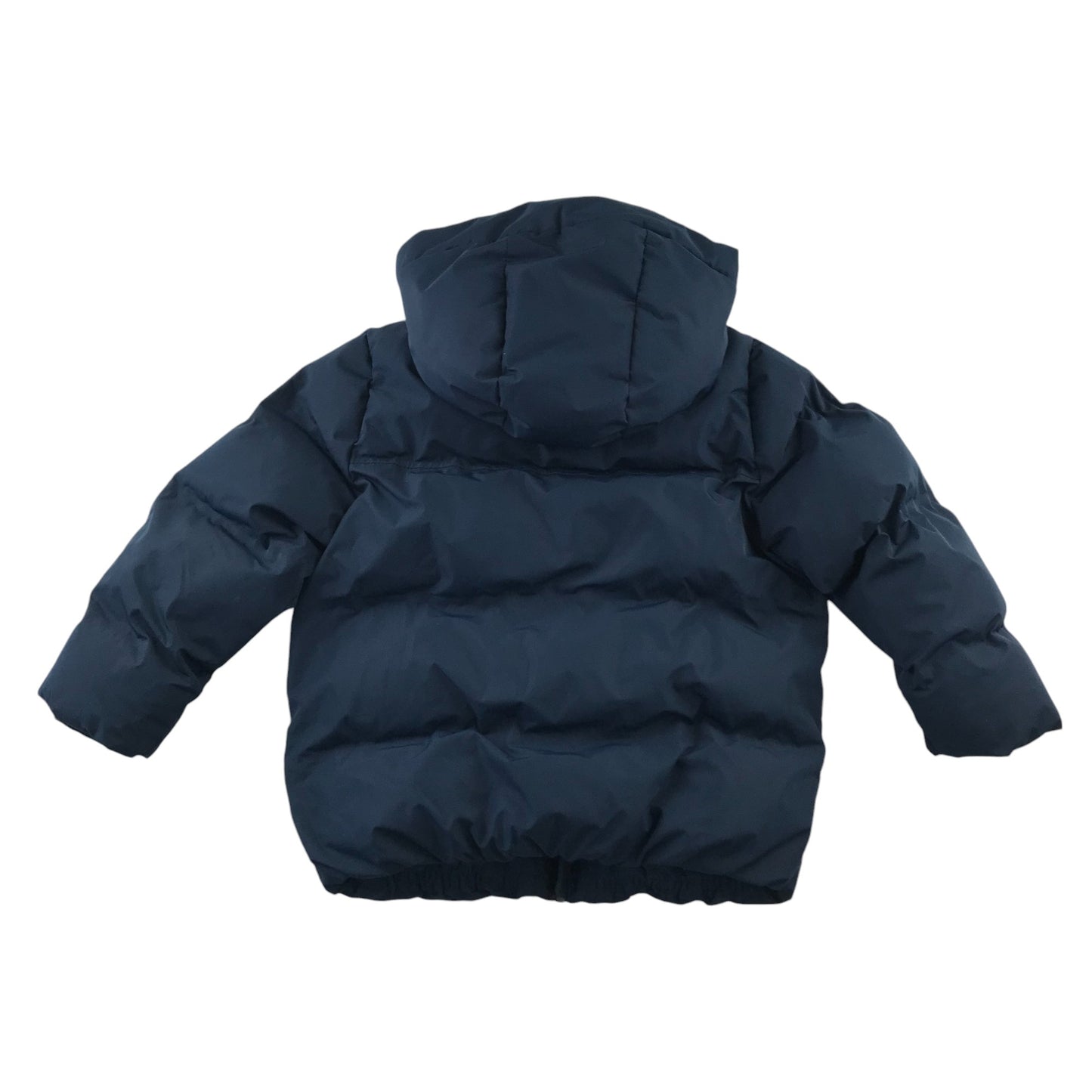 Zara jacket 6-7 years navy blue warm puffer with hood