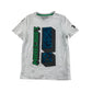 F&F t-shirt 7-8 years white Minecraft flip sequin short sleeve cotton