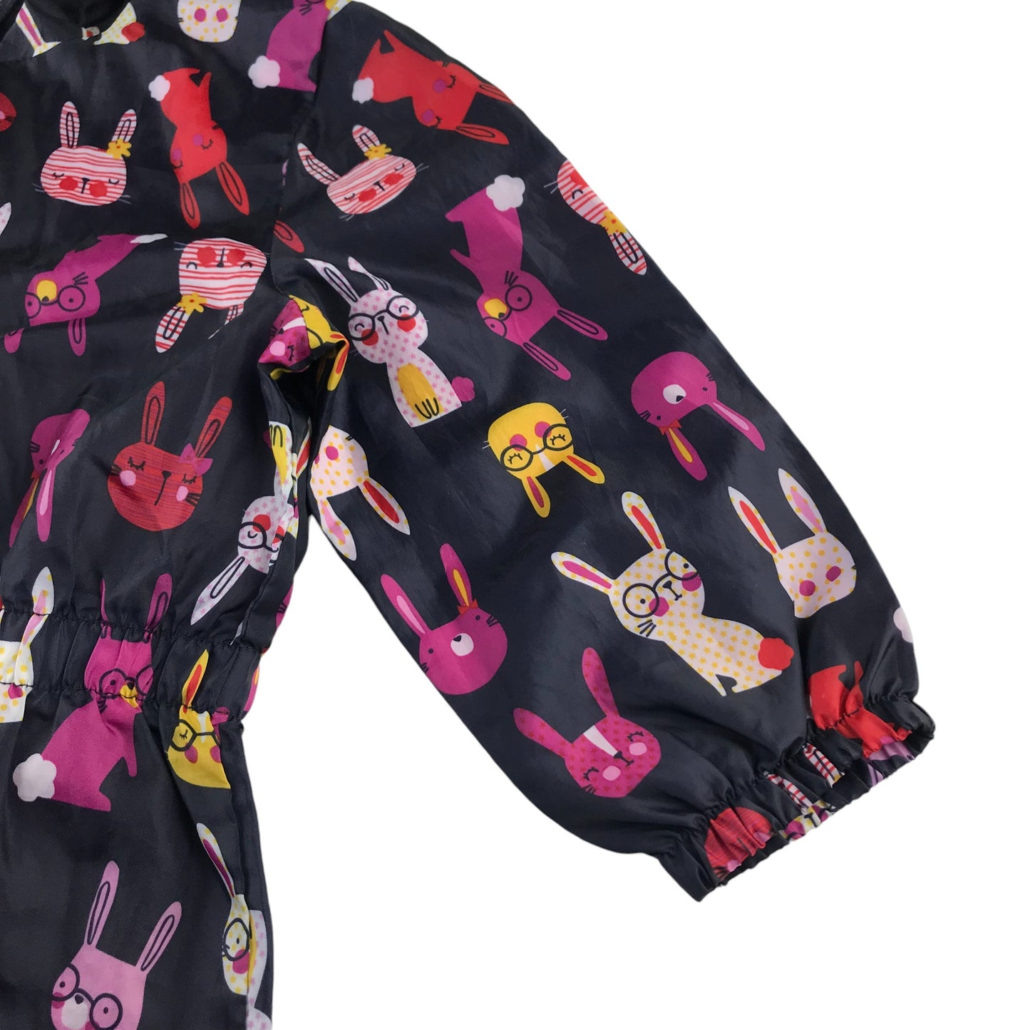 Tu overalls 4-5 years navy blue fleece lined bunny print