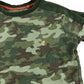 Fatface t-shirt 7-8 years khaki green camo pattern short sleeve cotton