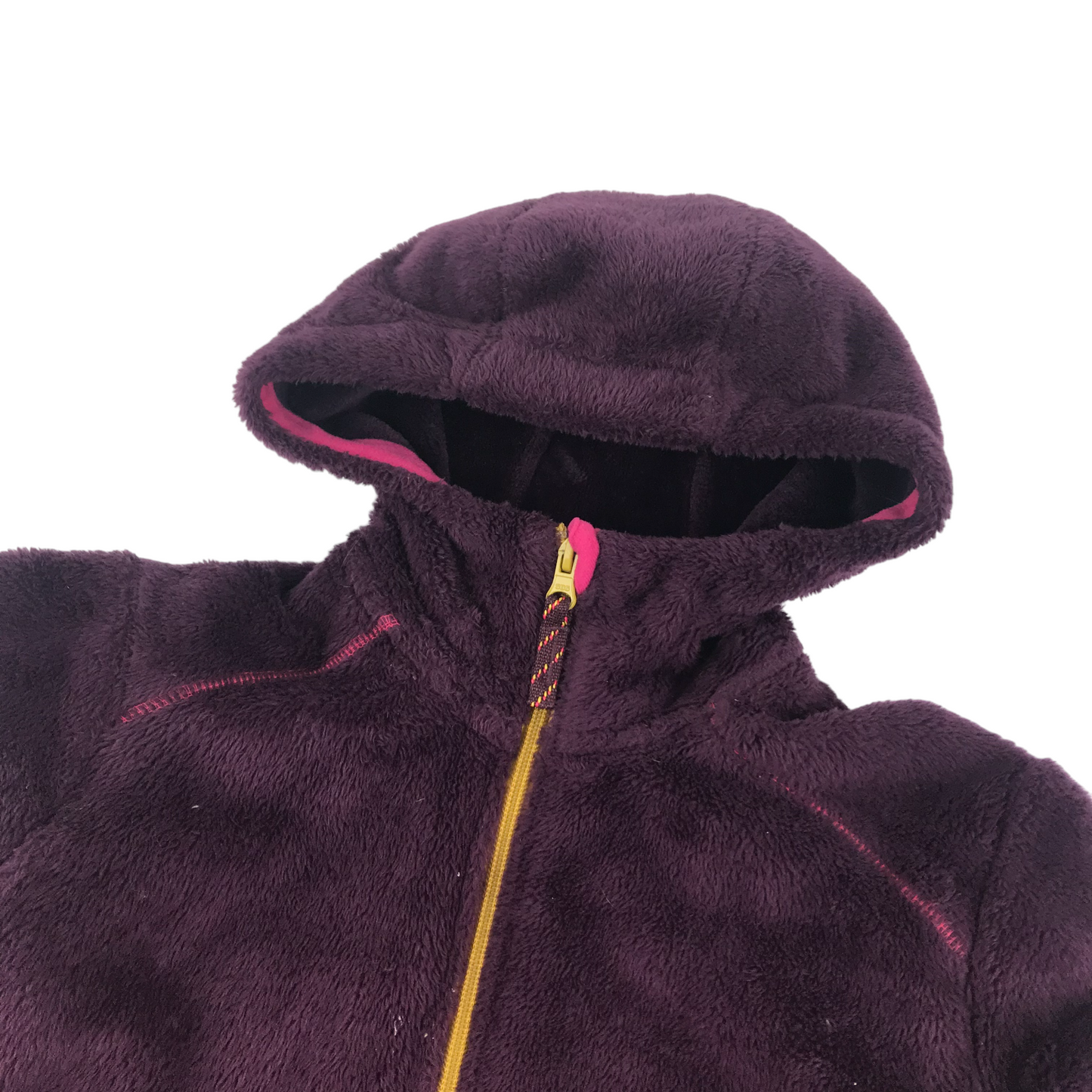 Decathlon size 14 purple hooded fleece
