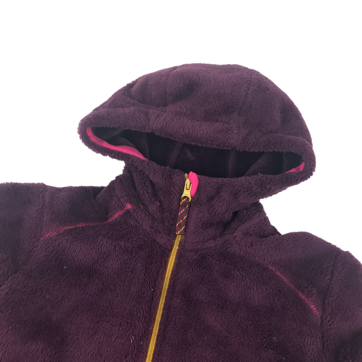 Decathlon Fleece Age 14 Purple with hood