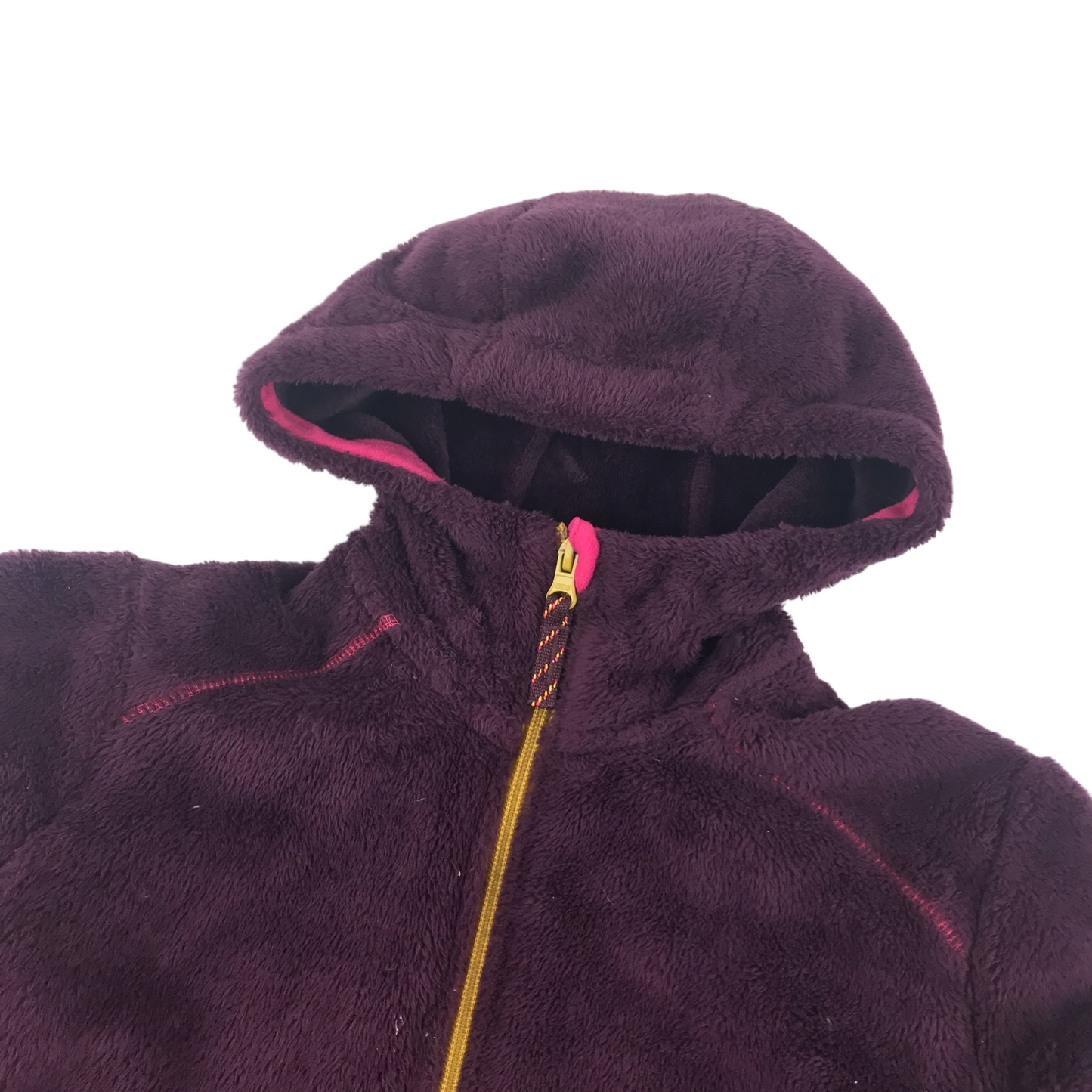 Decathlon size 14 purple hooded fleece