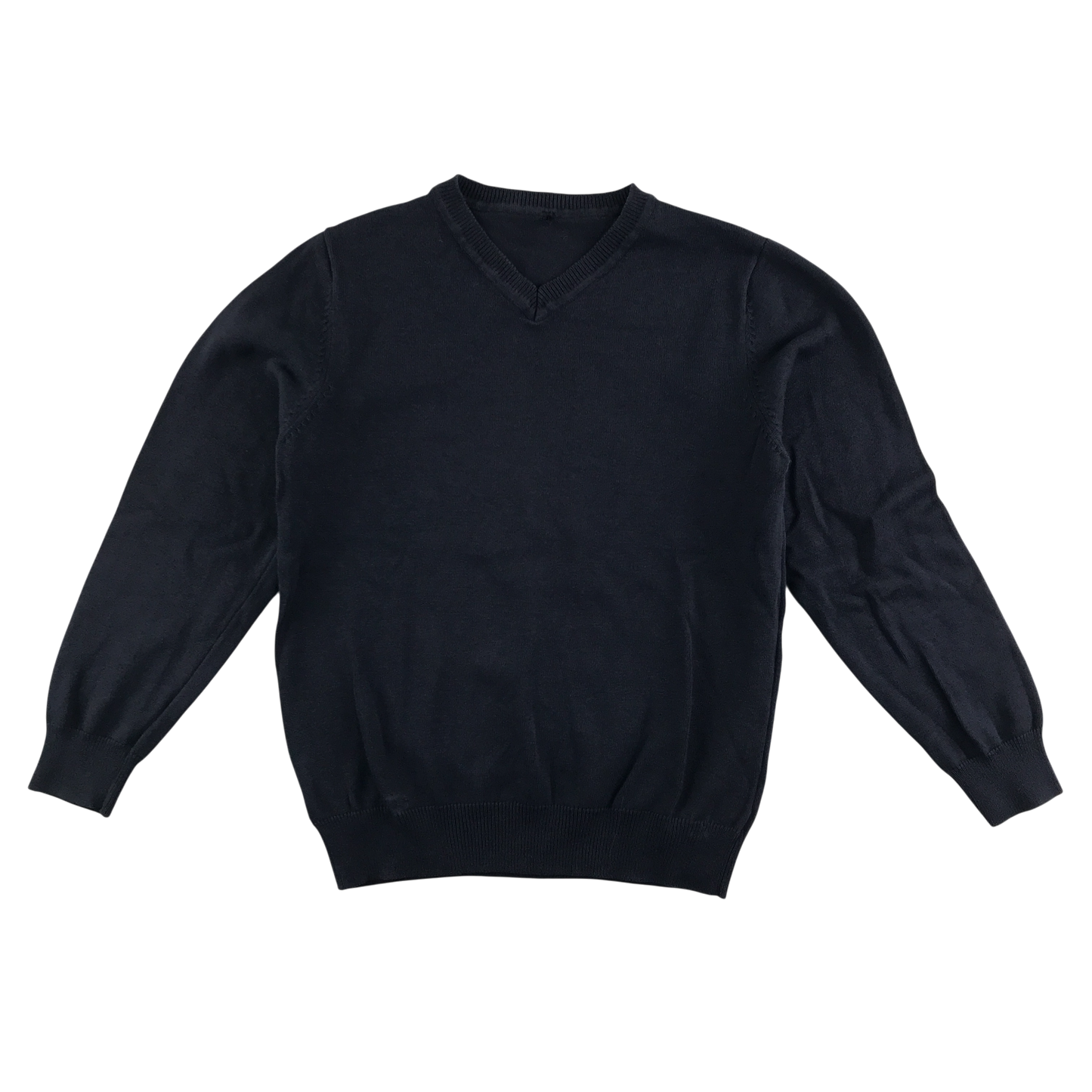 Navy blue v-neck school jumper