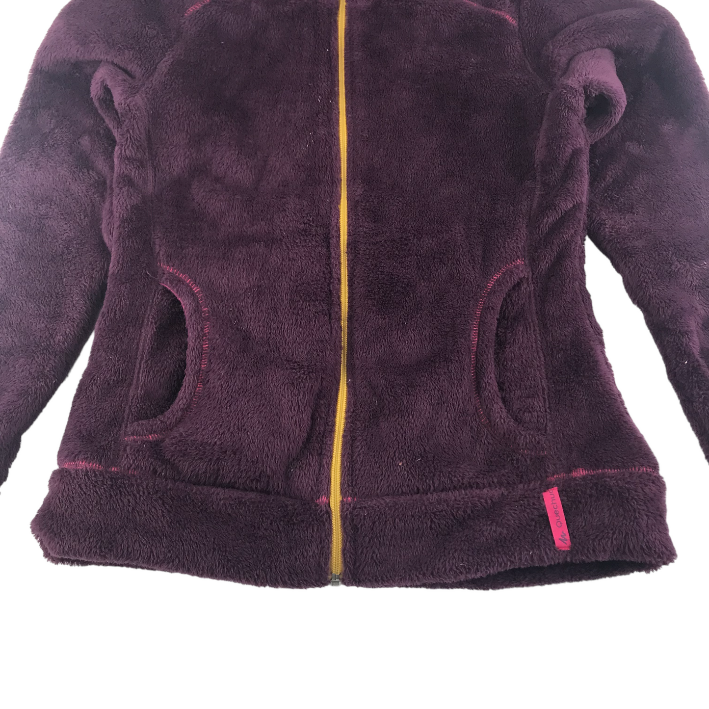 Decathlon Fleece Age 14 Purple with hood