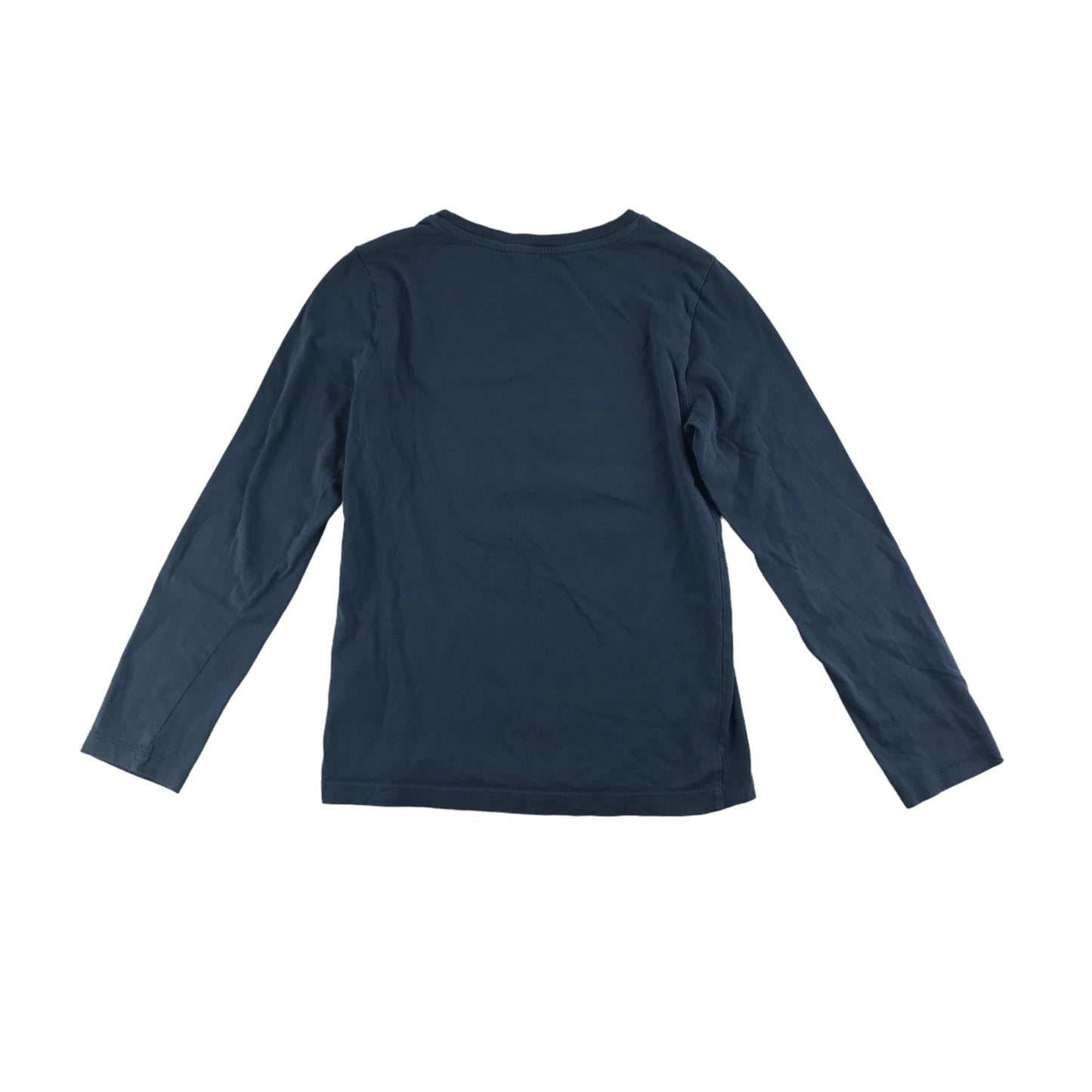 H&M T-Shirt Age 9 Blue Long Sleeve Big Bro