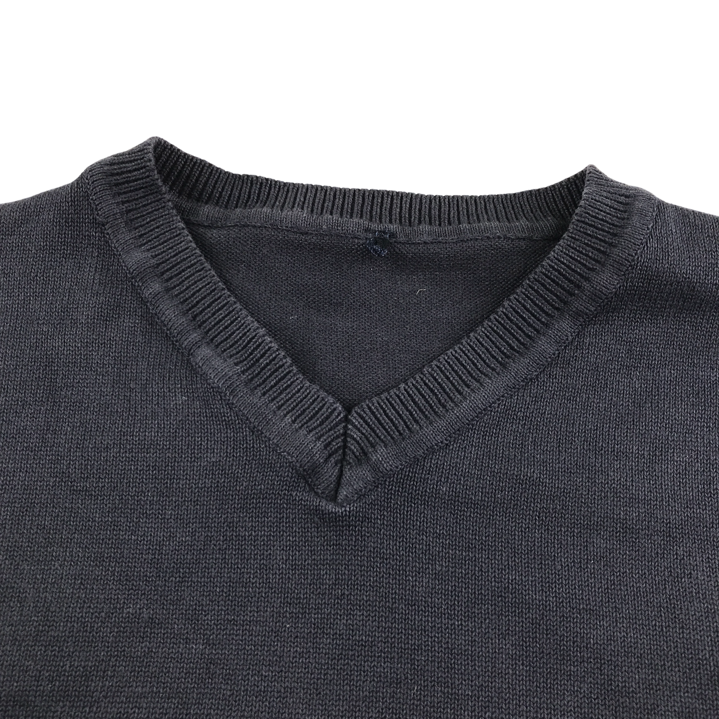 Navy blue v-neck school jumper