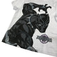 Black Panther t-shirt 7-8 years white and black Marvel short sleeve