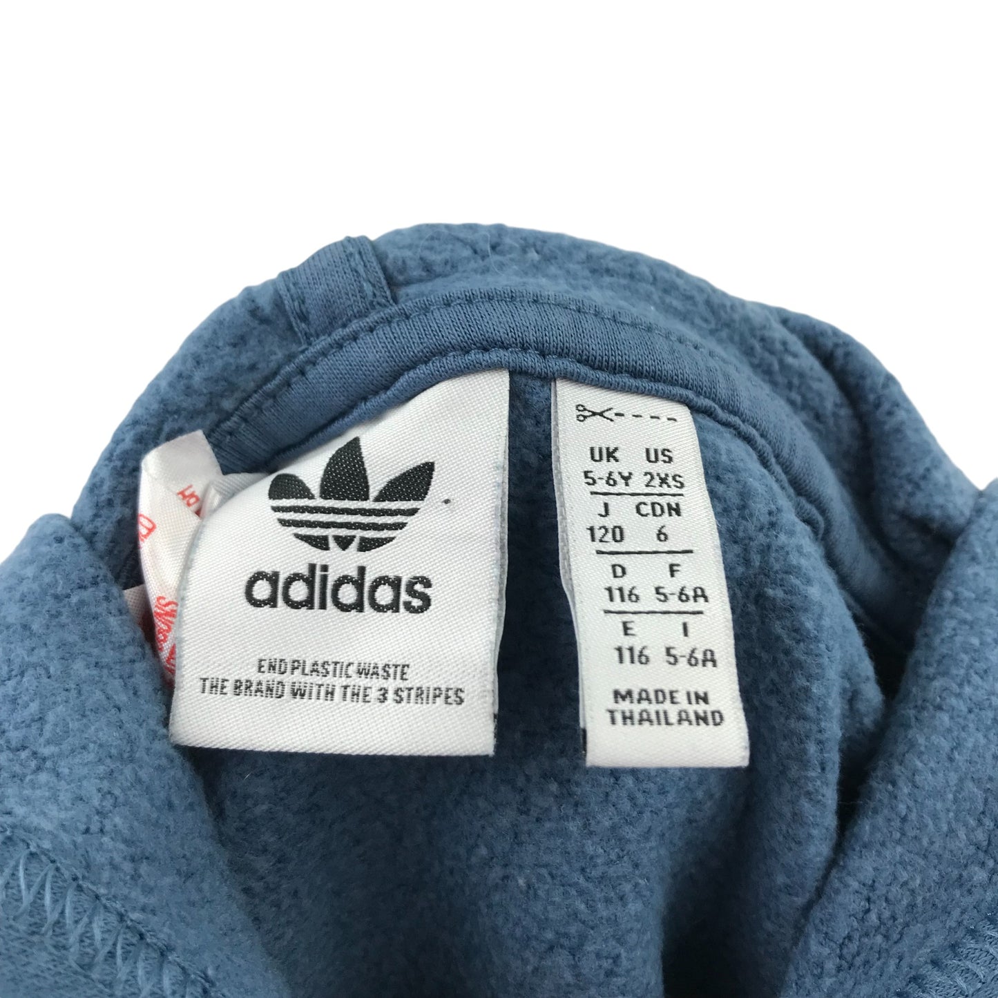 Adidas hoodie 5-6 years blue pullover style sweater