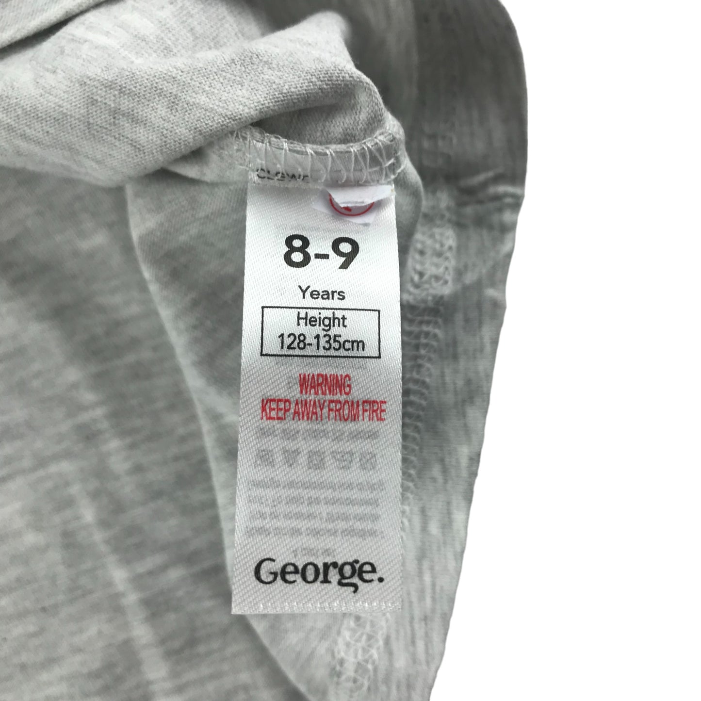 George T-Shirt Age 8 Grey Short Sleeve PlayStation Buttons Graphic