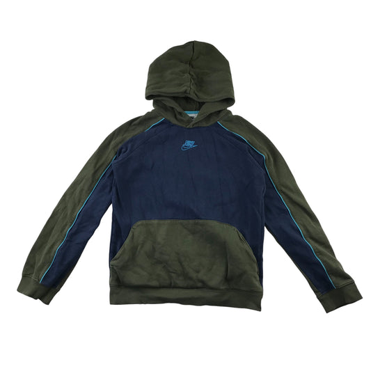 Nike hoodie 11-13 years navy and khaki pullover sweater