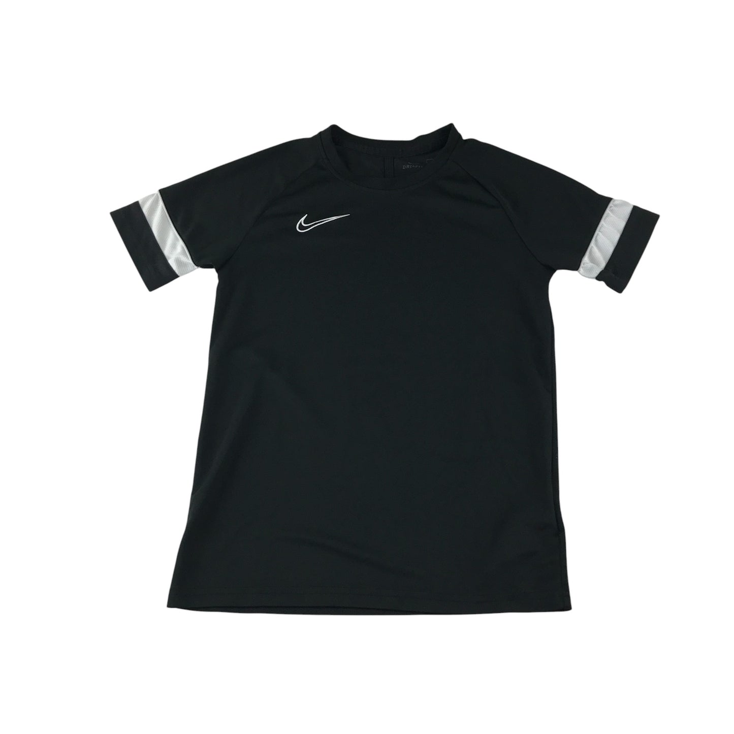Nike sport top 11-12 years black with white detailing on sleeves