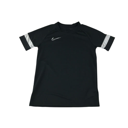 Nike sport top 11-12 years black with white detailing on sleeves