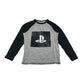 George T-Shirt Age 9 Grey Long Sleeve PlayStation Logo Graphic