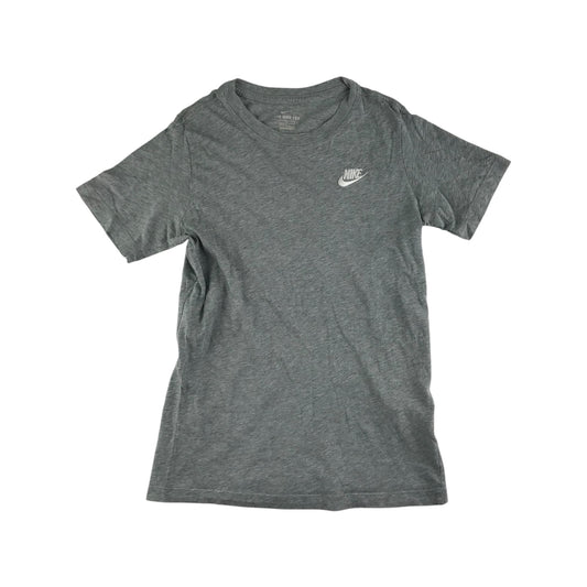 Nike t-shirt 11-12 years grey plain with logo Cotton