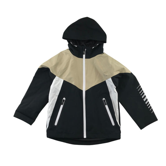 Next jacket 6-7 years black and beige light windbreaker