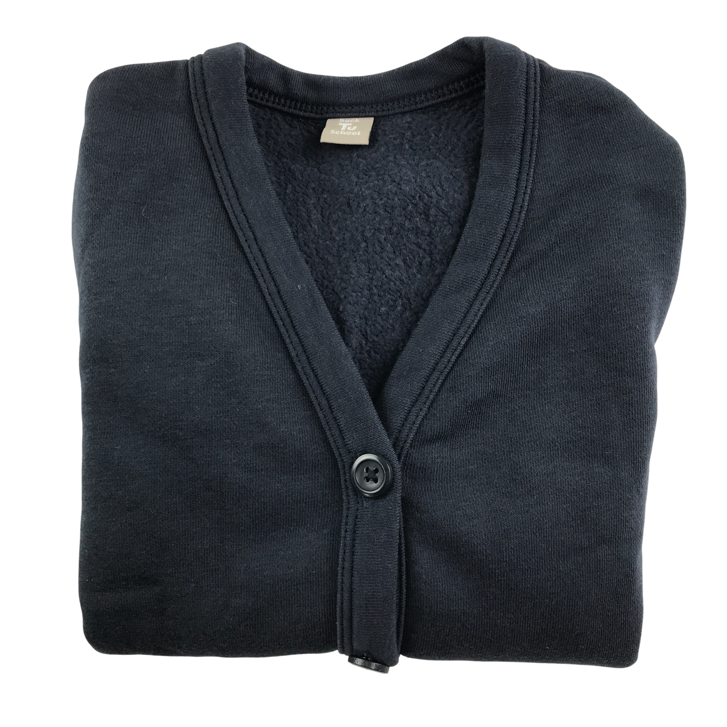Navy blue jersey school cardigan