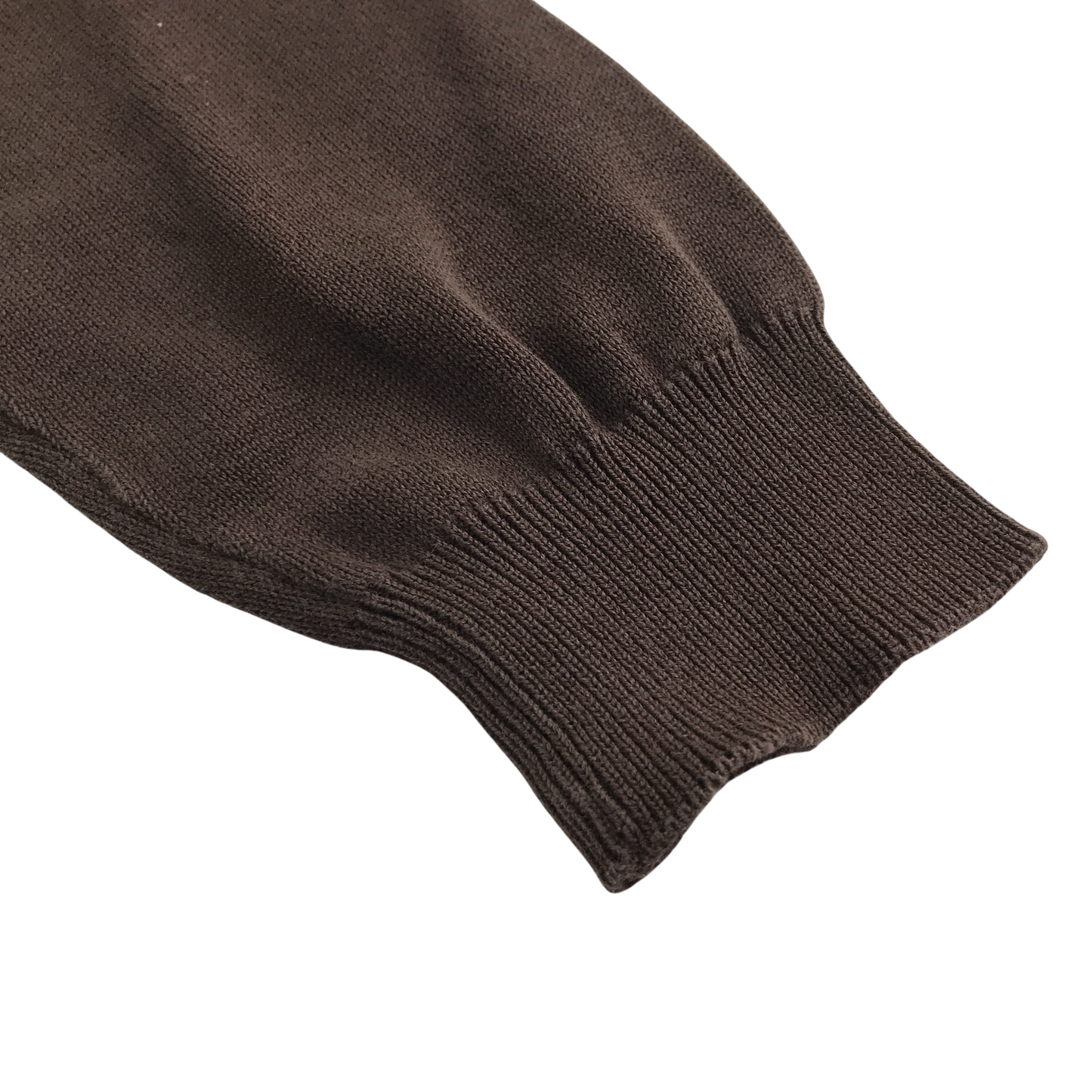 Brown v-neck school jumper