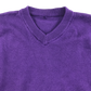 Purple v-neck school jumper